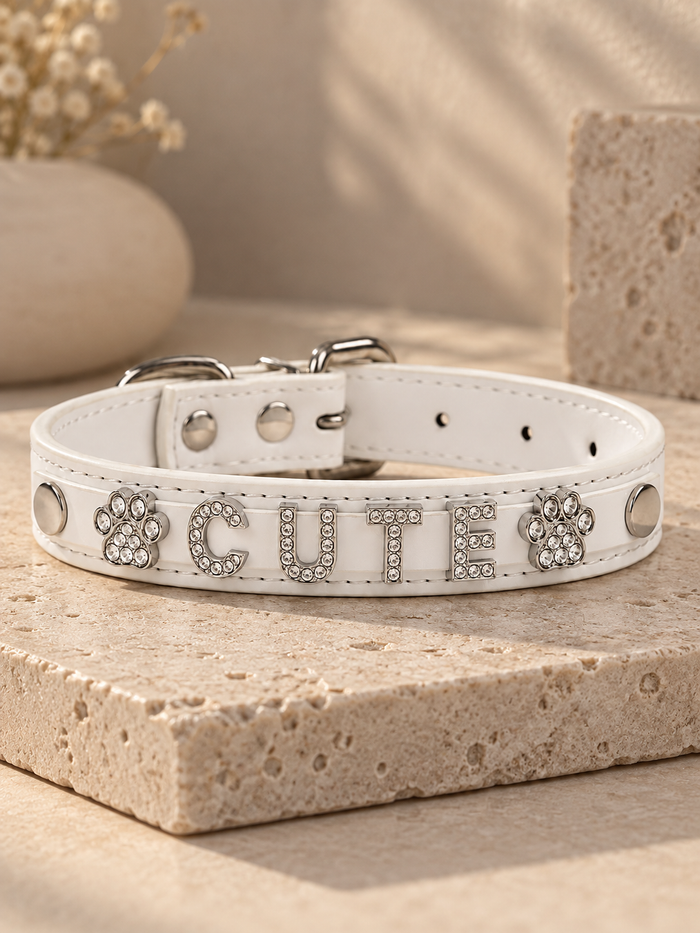 Collar Glam con letras de diamantes – Lleva su nombre en brillantes