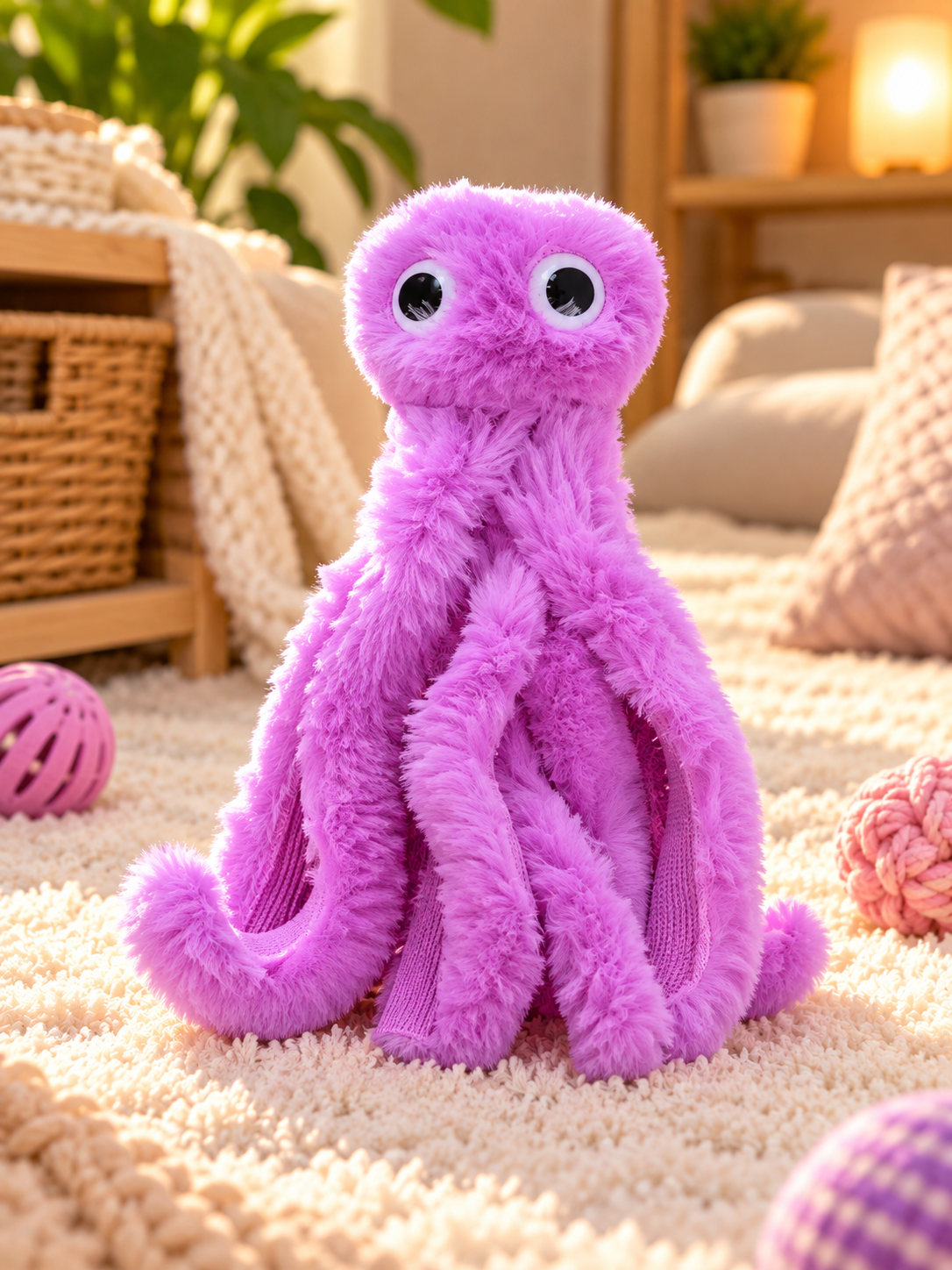 Pulpo Achuchable – Juguete de peluche para perros y gatos