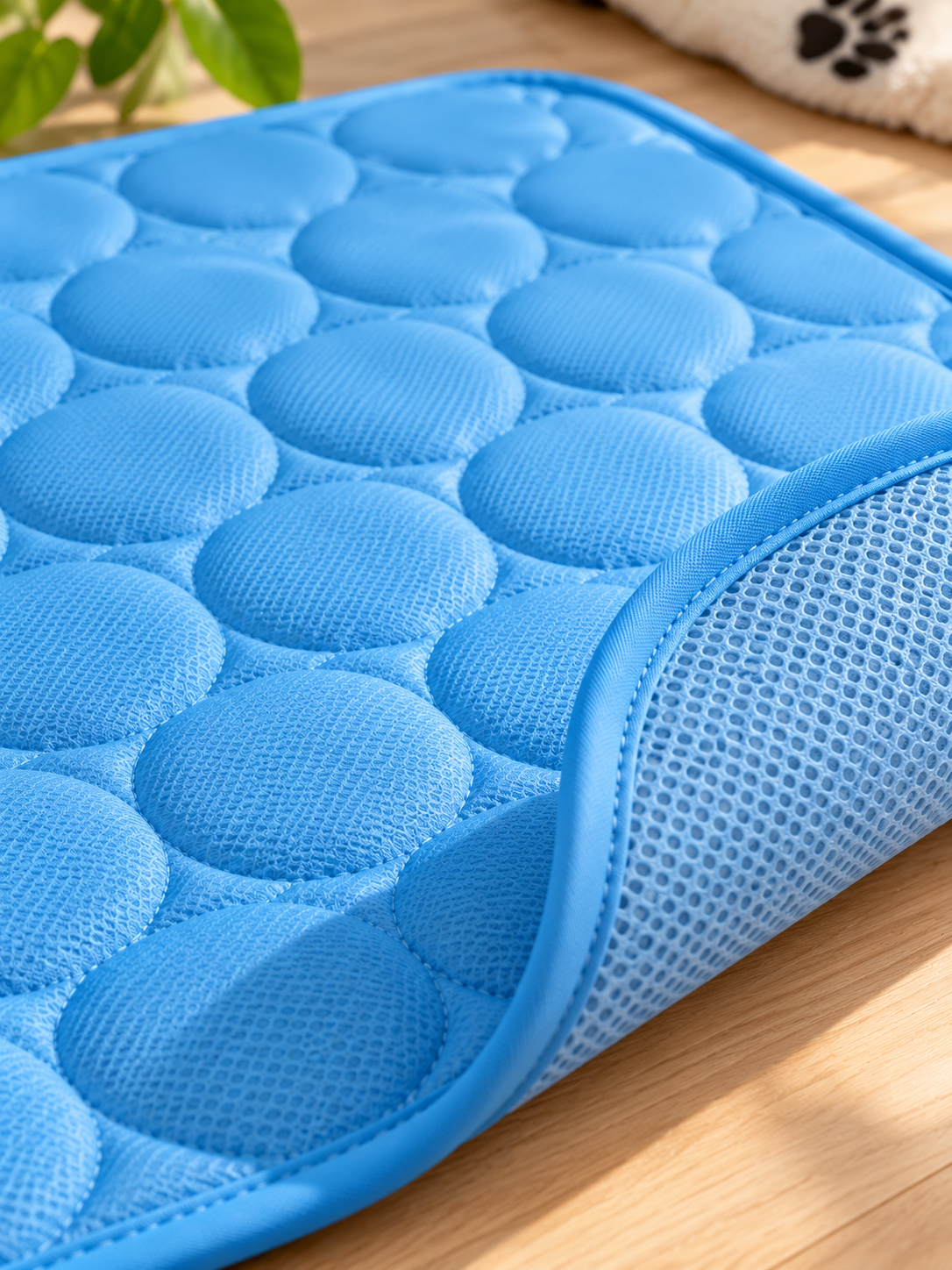 Alfombrilla Refrescante de Seda de Hielo – Frescor de verano para perros y gatos